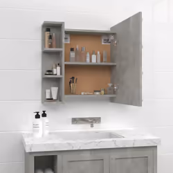 VidaXL 808877 miroir de salle de bain et armoire de rangement pour évier - Vue supplémentaire 4