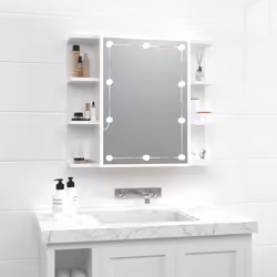 VidaXL 808879 miroir de salle de bain et armoire de rangement pour évier