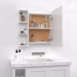 VidaXL 808879 miroir de salle de bain et armoire de rangement pour évier - Vue supplémentaire 4