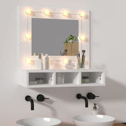 Vidaxl - Armoire à miroir avec led blanc 60x31,5x62 cm
