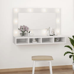 VidaXL 808891 miroir de salle de bain et armoire de rangement pour évier