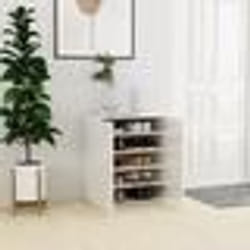 vidaXL Armoire à chaussures Blanc brillant 60x35x70 cm Bois ingénierie - TU