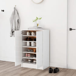 Vidaxl - Armoire à chaussures Blanc 60x35x92 cm Bois d'ingénierie