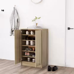 Cette armoire à chaussures, alliant bien le style simple et moderne, est un complément idéal pour garder vos chaussures à l'a ...