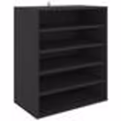 vidaXL Armoire à chaussures Noir 60x35x70 cm Bois d’ingénierie - TU