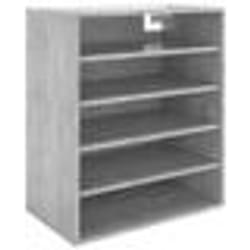 vidaXL Armoire à chaussures Gris béton 60x35x70 cm Bois d’ingénierie - TU
