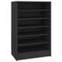 vidaXL Armoire à chaussures Noir 60x35x92 cm Bois d’ingénierie - TU