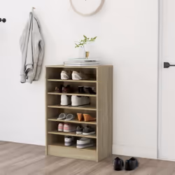 vidaXL Armoire à chaussures Chêne Sonoma 60x35x92 cm Bois d’ingénierie - TU