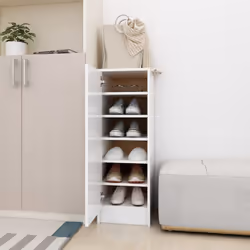 Description générale Ce meuble à chaussures constitue une solution de rangement idéale pour votre collection de chaussures pr ...