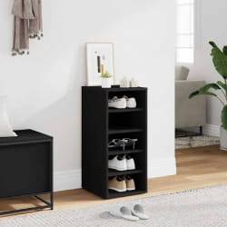 vidaXL Armoire à chaussures Noir 31,5x35x70 cm Aggloméré - TU
