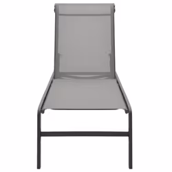 VidaXL 316828 chaise d'extérieur Linge Acier, Textile Gris - Vue supplémentaire 4