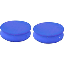 Couvertures de piscines rondes hors sol de 360-367 cm 2 pcs