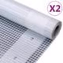 vidaXL Bâches Leno 2 pcs 260 g/m² 2x5 m Blanc