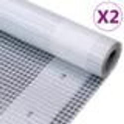 vidaXL Bâches Leno 2 pcs 260 g/m² 2x5 m Blanc
