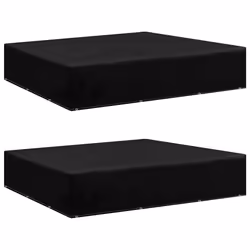 vidaXL Housses de salon de jardin 2 pcs 12 œillets 250x250x70 cm