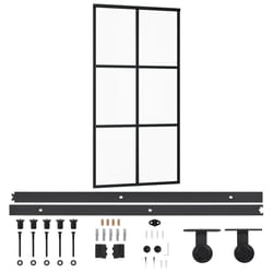 vidaXL Porte coulissante et quincaillerie Verre et Aluminium 102x205cm