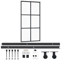 vidaXL Porte coulissante et quincaillerie Verre et Aluminium 102x205cm