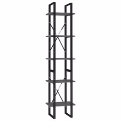 VidaXL 3081970, Gris, Métal, Bois, 400 mm