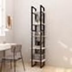 vidaXL Bibliothèque à 5 niveaux Blanc 40x30x175 cm Bois de pin