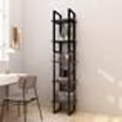 vidaXL Bibliothèque à 5 niveaux Gris 40x30x175 cm Bois de pin - TU