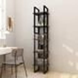 vidaXL Bibliothèque à 5 niveaux Gris 40x30x175 cm Bois de pin - TU