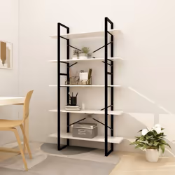 Cette bibliothèque en bois peut être parfaitement intégrée à votre décoration intérieure actuelle et ajoute une touche de mod ...