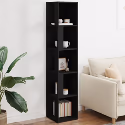 Cette armoire d'angle apportera une touche d'élégance à la décoration de votre salon ! Il y a 5 compartiments disponibles pou ...