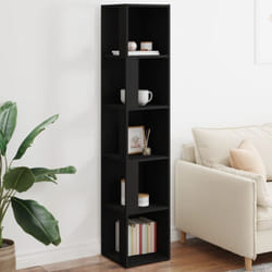 Vidaxl - Armoire d'angle Noir 33x33x164,5 cm Bois d'ingénierie