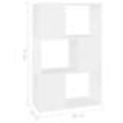vidaXL Bibliothèque/Séparateur de pièce Blanc 60x24x94 cm
