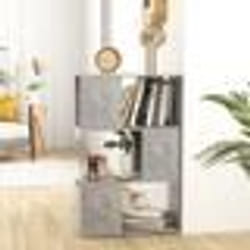 vidaXL Bibliothèque/Séparateur de pièce Gris 60x24x94 cm