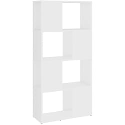 vidaXL Bibliothèque/Séparateur de pièce blanc bois d'ingénierie - TU