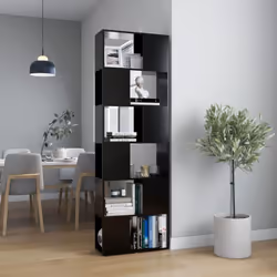 Cette bibliothèque/ce séparateur de pièce présente un design élégant et classique, ce qui en fait un supplément attrayant et  ...