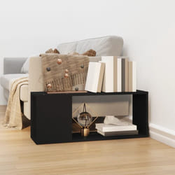 Meuble tv Noir 80x24x32 cm Bois d'ingénierie - Vidaxl