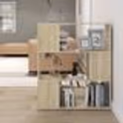 vidaXL Bibliothèque/Séparateur de pièce Chêne Sonoma 80x24x94 cm - TU