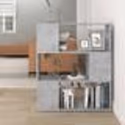 vidaXL Bibliothèque/Séparateur de pièce Gris béton 80x24x94 cm