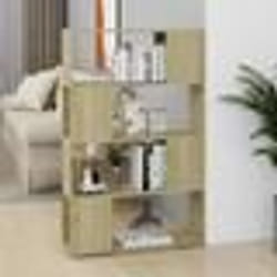 vidaXL Bibliothèque/Séparateur de pièce Chêne Sonoma 80x24x124,5 cm - TU