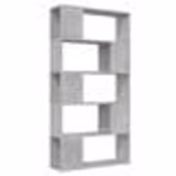 vidaXL Bibliothèque de séparation Gris béton 80x24x155 cm - TU