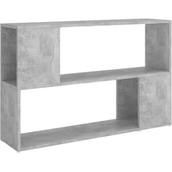 Bibliothèque Gris béton 100x24x63 cm Bois d'ingénierie Vidaxl