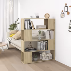 Cette bibliothèque/ce séparateur de pièce présente un design élégant et classique, ce qui en fait un supplément attrayant et ...