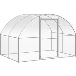 vidaXL Poulailler d'extérieur 3x2x2 m Acier galvanisé