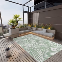 Ce tapis d'extérieur tendance est un excellent supplément décoratif à votre espace de vie extérieur ! Placez-le dans votre zo ...