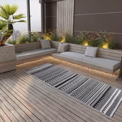 vidaXL Tapis d'extérieur ARAKIL Noir 80x250 cm PP - TU