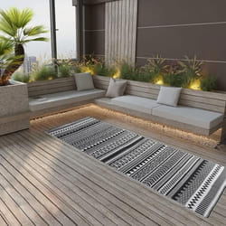 vidaXL Tapis d'extérieur ARAKIL Noir 80x250 cm PP - TU