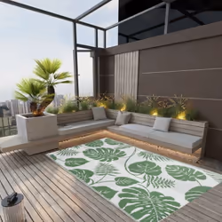Ce tapis d’extérieur tendance est un excellent supplément décoratif à votre espace de vie extérieur ! Placez-le dans votre zo ...