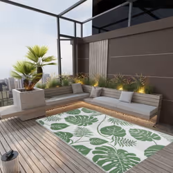 Ce tapis d’extérieur tendance est un excellent supplément décoratif à votre espace de vie extérieur ! Placez-le dans votre zo ...