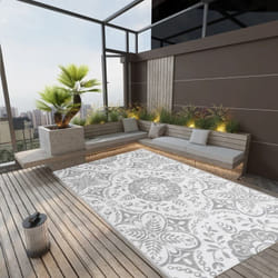 Vidaxl - Tapis d'extérieur Gris clair 140x200 cm pp