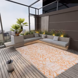 Ce tapis d’extérieur tendance est un excellent supplément décoratif à votre espace de vie extérieur ! Placez-le dans votre zo ...
