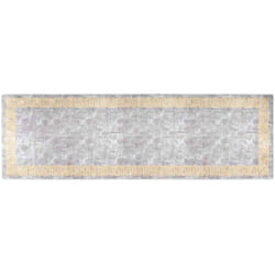 Vidaxl - Tapis lavable antidérapant 80x300 cm Gris