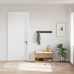 Vidaxl - Tapis lavable antidérapant 80x300 cm Beige