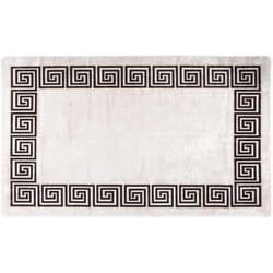 vidaXL Tapis lavable antidérapant 120x180 cm beige clair - TU
